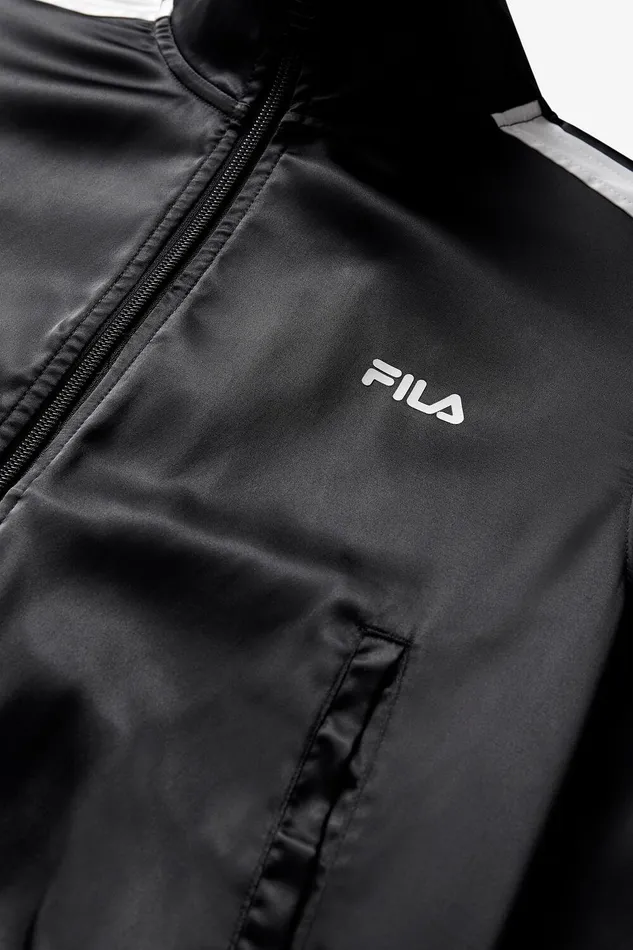 Coats and Jackets Women Fila Satin Track Jacket Coats and Jackets Women Fila Satin Track Jacket