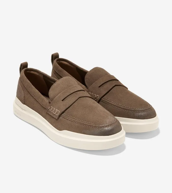 Cole Haan Loafers and Drivers Men Men039s GrandPr Rally Penny Loafer Beige Cole Haan Loafers and Drivers Men Men039s GrandPr Rally Penny Loafer Beige