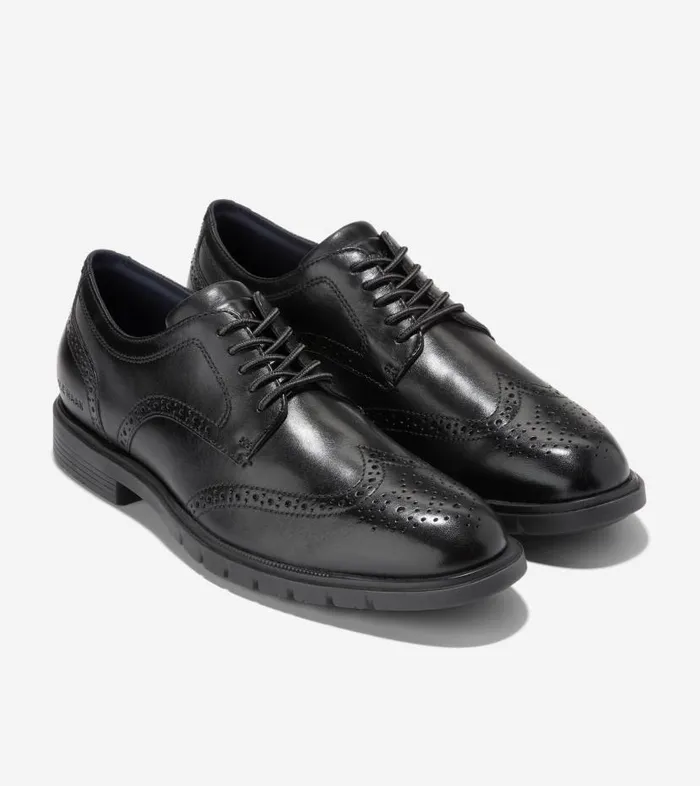 Cole Haan Oxfords Men Men039s GrandFlex Dress Wingtip Oxfords Black