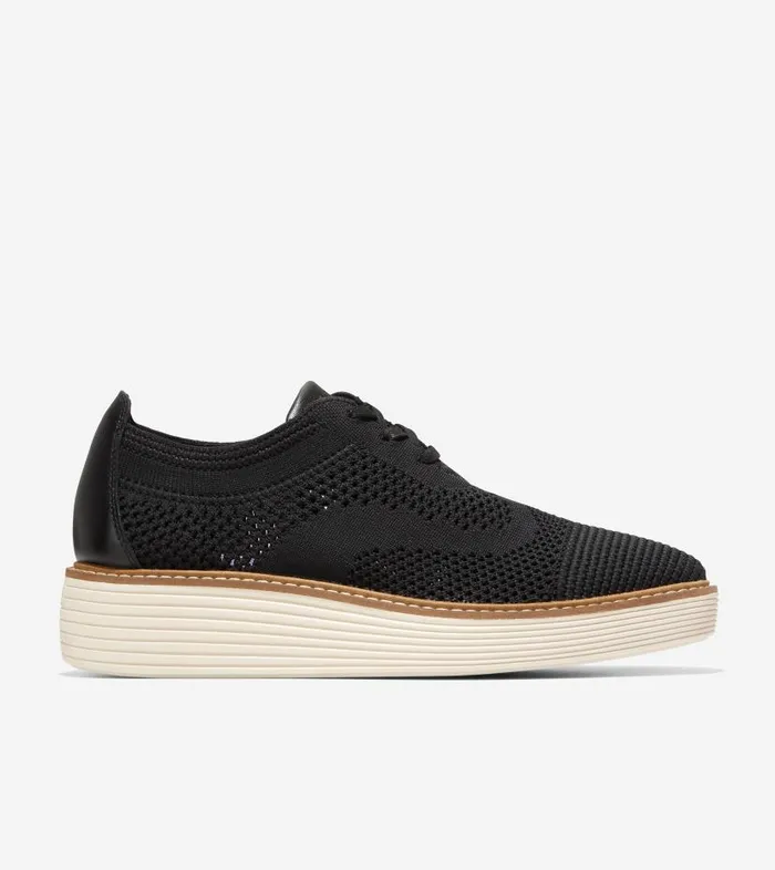Cole Haan Oxfords Women Women039s riginalGrand Platform Stitchlite Oxford Black