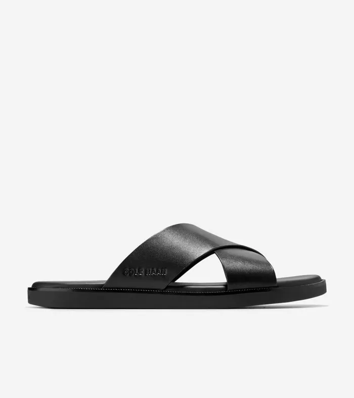 Cole Haan Sandals Men Men039s NANTUCKET CROSS STRAP SANDAL Black