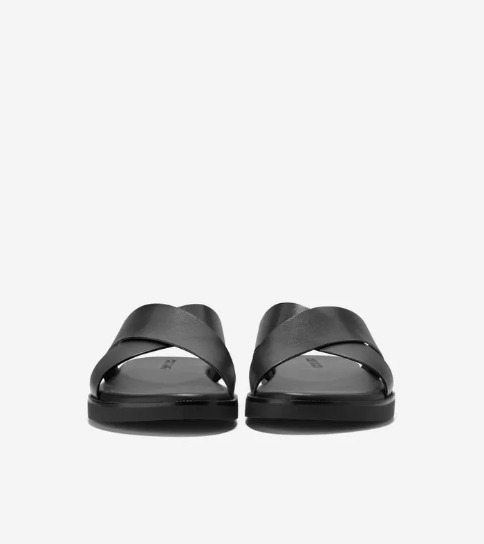 Cole Haan Sandals Men Men039s NANTUCKET CROSS STRAP SANDAL Black Cole Haan Sandals Men Men039s NANTUCKET CROSS STRAP SANDAL Black