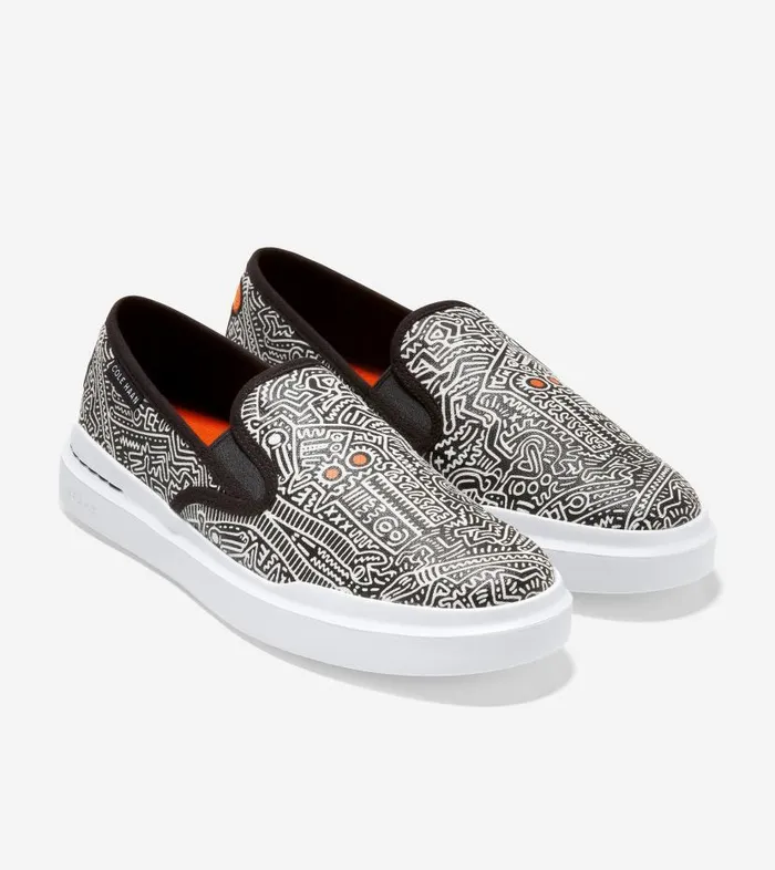 Cole Haan Sneakers Men Men039s Cole Haan X Keith Haring GrandPr Rally SlipOn Sneaker Black Cole Haan Sneakers Men Men039s Cole Haan X Keith Haring GrandPr Rally SlipOn Sneaker Black
