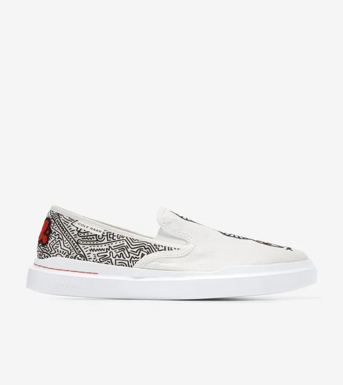 Cole Haan Sneakers Men Men039s Cole Haan X Keith Haring GrandPr Rally SlipOn Sneaker White