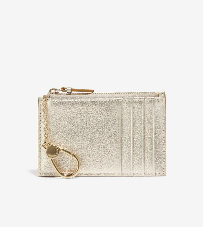 Cole Haan Wallets and Card Cases Women Women039s Card Case With Zip Gold Cole Haan Wallets and Card Cases Women Women039s Card Case With Zip Gold