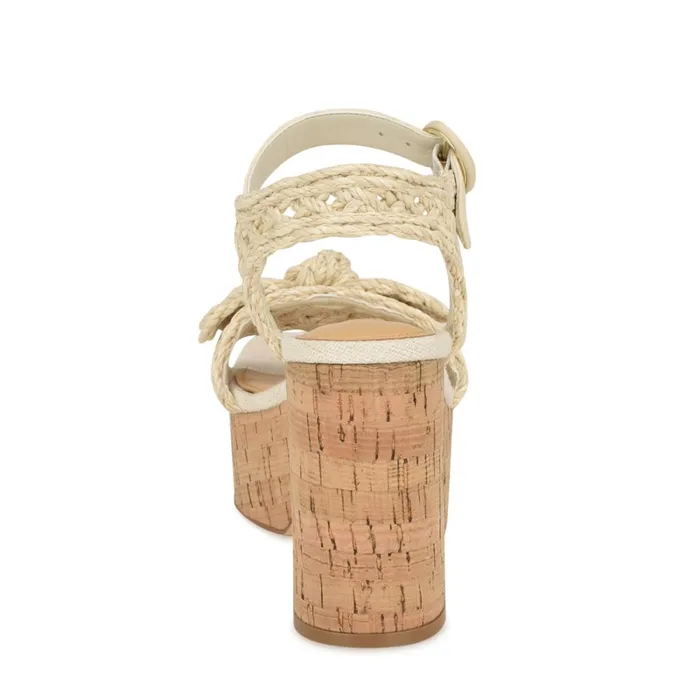 Comiele Platform Sandals Chic Cream Raffia Women Nine West High Heels Comiele Platform Sandals Chic Cream Raffia Women Nine West High Heels