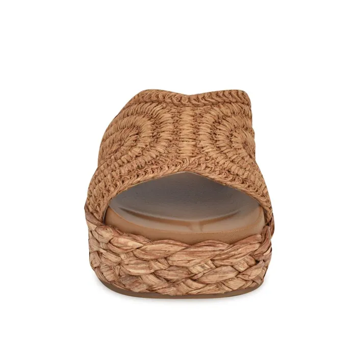 Corel Flatform Sandals Brown Women Nine West Casual Corel Flatform Sandals Brown Women Nine West Casual