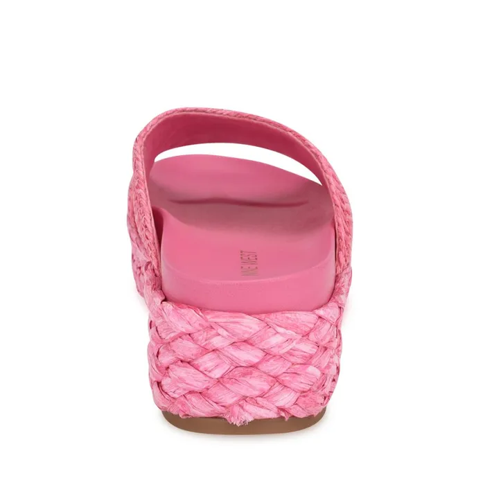 Corel Flatform Sandals Pink Women Nine West Flats