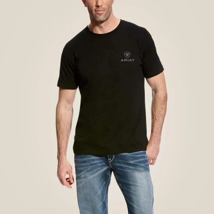 Corps Tee Black Men Ariat TShirts and Polos