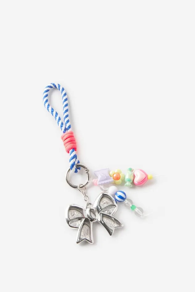 Cotton On BagsandBagCharms Bag Charm Stripe Rope Mixed Beads 8211 Women