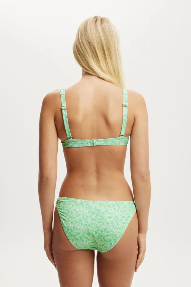 Cotton On Bikinis Underwire Balconette Bikini Top Georgette Floral Greens 8211 Women Cotton On Bikinis Underwire Balconette Bikini Top Georgette Floral Greens 8211 Women