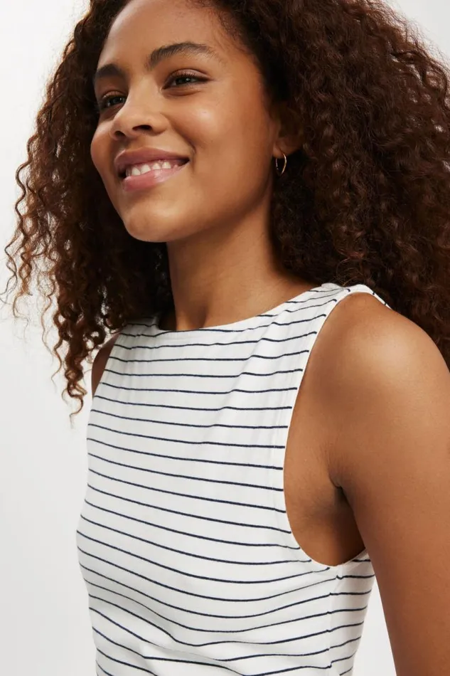 Cotton On Dresses Bella Boat Neck Mini Dress Classic Stripe Gardenia 8211 Women Cotton On Dresses Bella Boat Neck Mini Dress Classic Stripe Gardenia 8211 Women