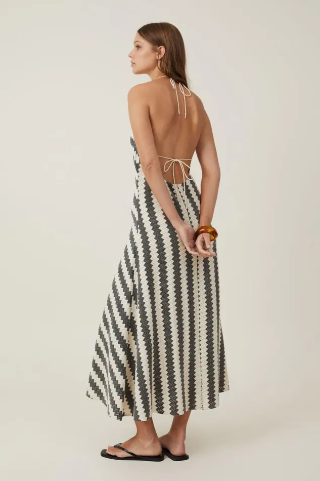 Cotton On Dresses Crochet Halter Maxi Dress Chevron 8211 Women