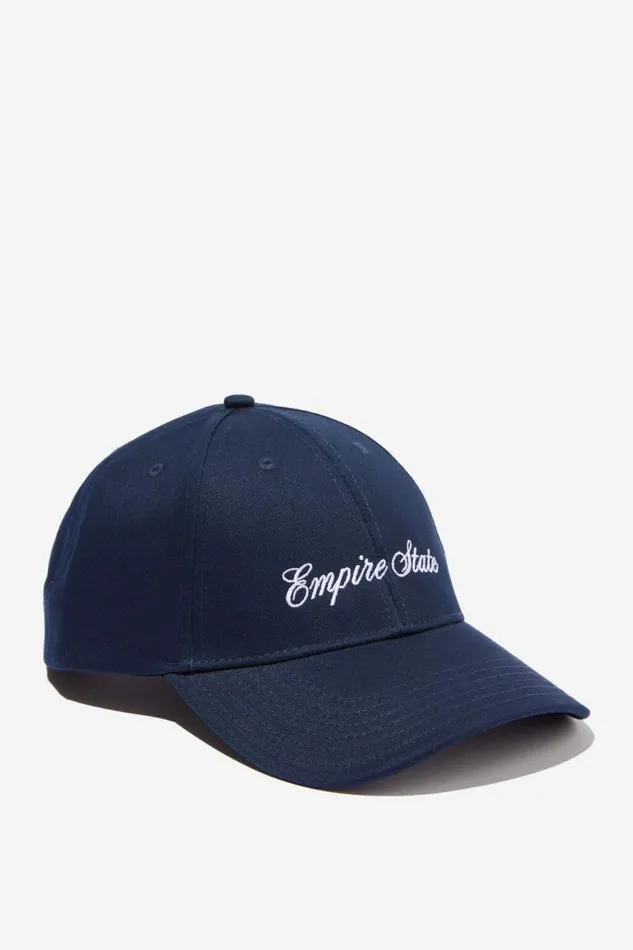 Cotton On Hats and Beanies 6 Panel Baseball Cap Navyempire State 8211 Men