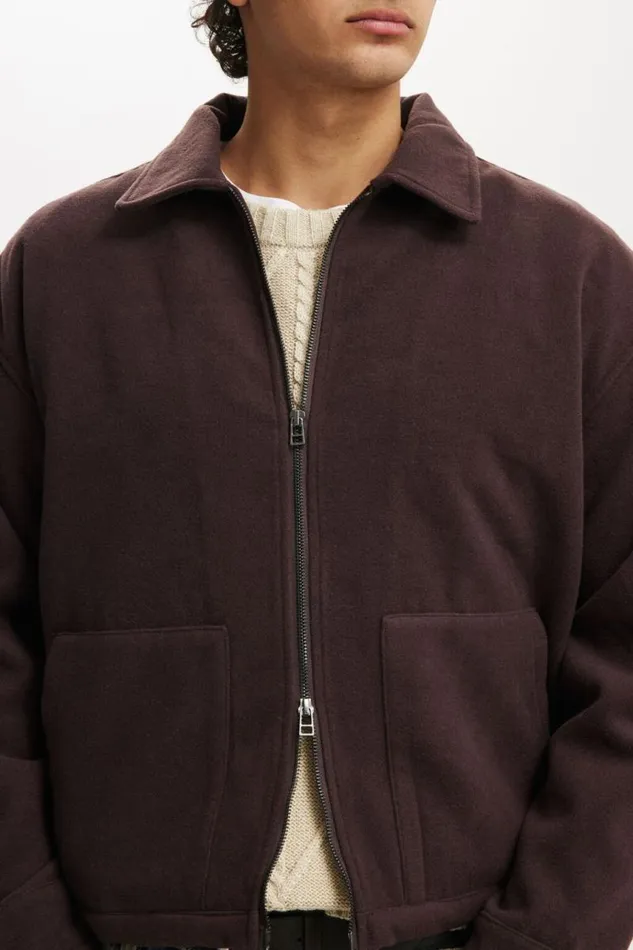 Cotton On Jackets Harrington Jacket Chocolate 8211 Men Cotton On Jackets Harrington Jacket Chocolate 8211 Men