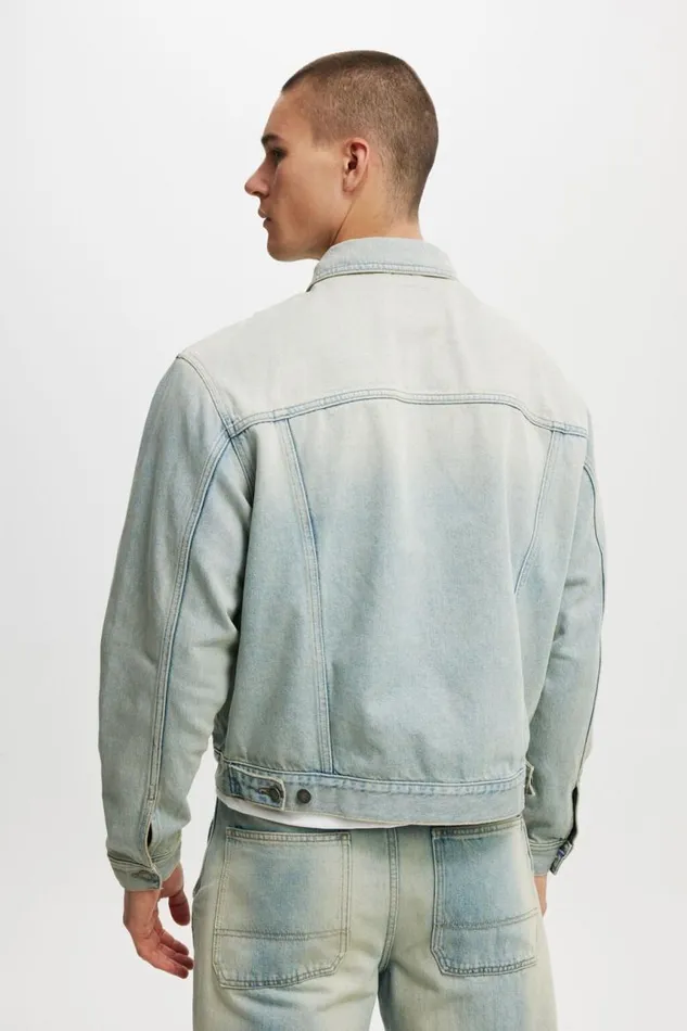Cotton On Jackets Oversized Trucker Jacket Halen Blue 8211 Men Cotton On Jackets Oversized Trucker Jacket Halen Blue 8211 Men