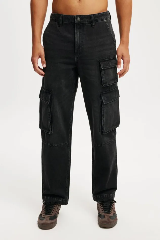Cotton On Jeans Baggy Jean Cargo Faded Black 8211 Men Cotton On Jeans Baggy Jean Cargo Faded Black 8211 Men