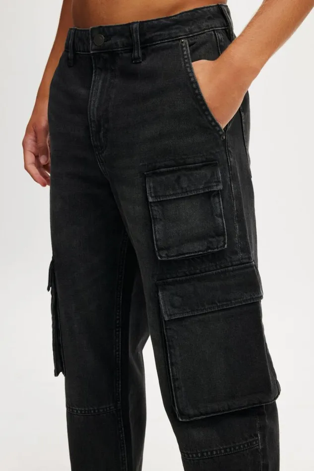 Cotton On Jeans Baggy Jean Cargo Faded Black 8211 Men Cotton On Jeans Baggy Jean Cargo Faded Black 8211 Men