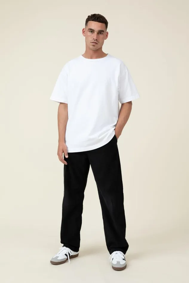 Cotton On Jeans Loose Fit Pant Washed Black Cord 8211 Men