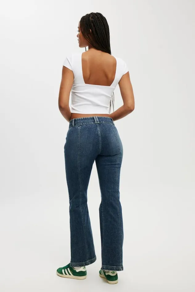 Cotton On Jeans Stretch Bootcut Flare Jean Deepwater Bluepockets 8211 Women Cotton On Jeans Stretch Bootcut Flare Jean Deepwater Bluepockets 8211 Women