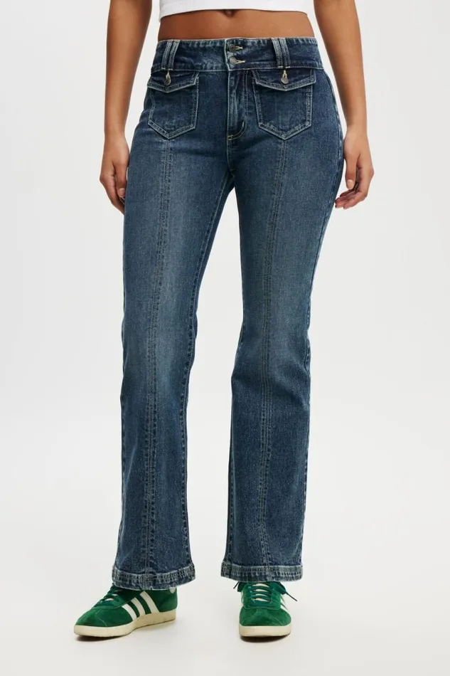 Cotton On Jeans Stretch Bootcut Flare Jean Deepwater Bluepockets 8211 Women Cotton On Jeans Stretch Bootcut Flare Jean Deepwater Bluepockets 8211 Women