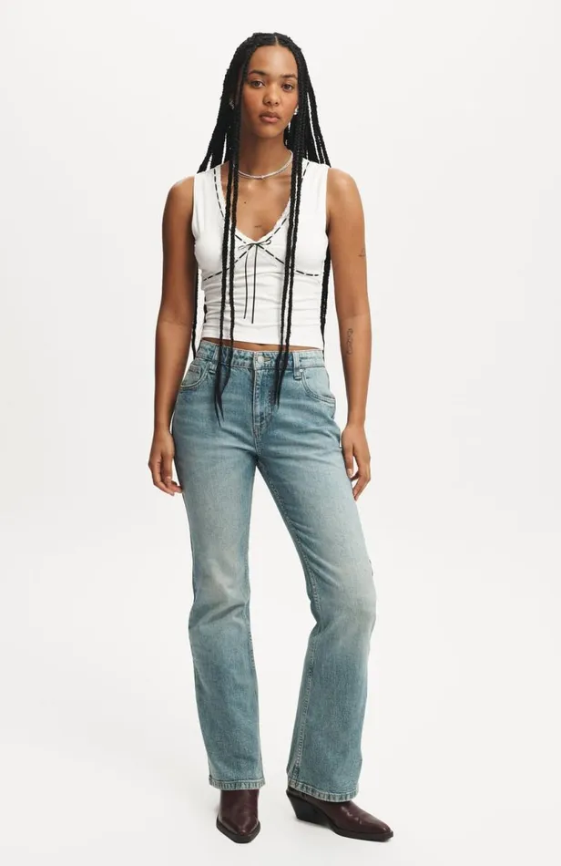 Cotton On Jeans Stretch Bootcut Flare Jean Jewel Blue 8211 Women