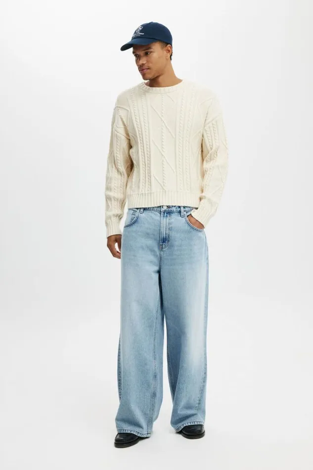 Cotton On Jeans Super Baggy Jean Rush Blue 8211 Men