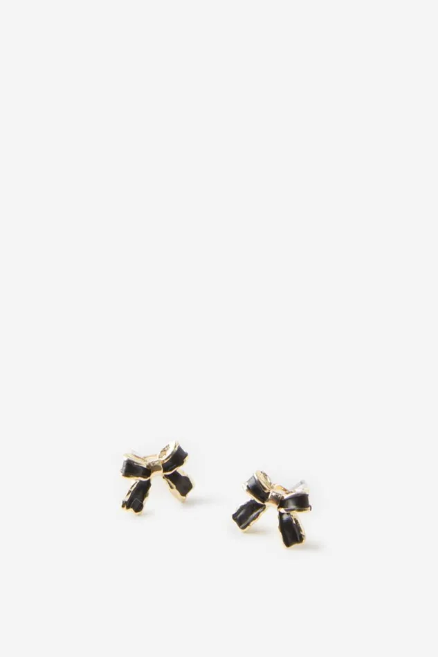 Cotton On Jewelry Small Charm Earring Up Black Bows 8211 Women