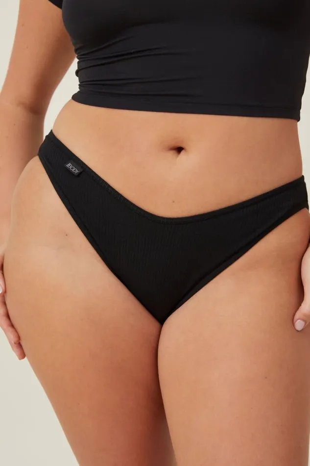 Cotton On Panties Organic Cotton Rib Bikini Brief Black 8211 Women Cotton On Panties Organic Cotton Rib Bikini Brief Black 8211 Women