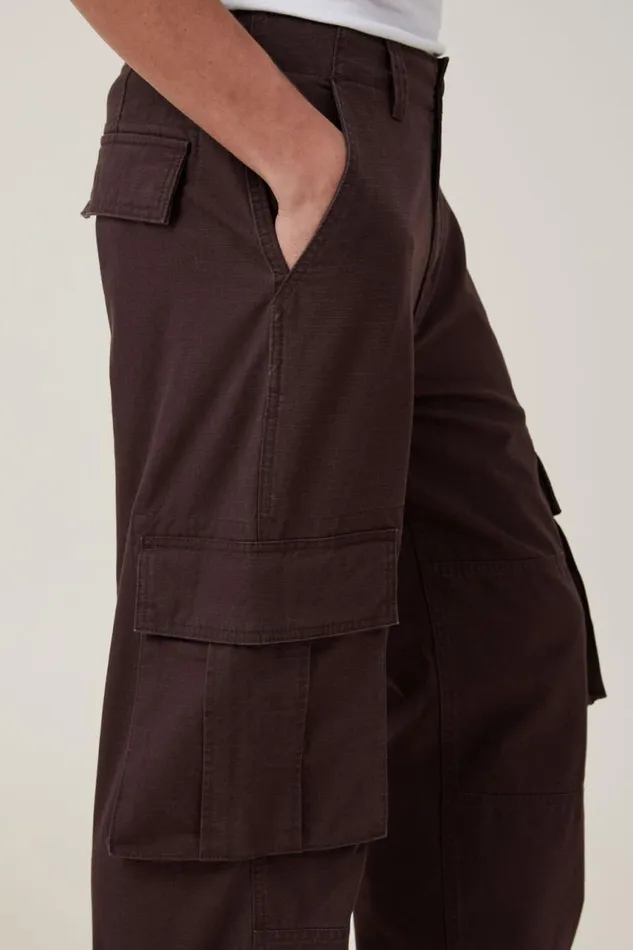 Cotton On Pants Baggy Cargo Pant Dark Chocolate Ripstop 8211 Men Cotton On Pants Baggy Cargo Pant Dark Chocolate Ripstop 8211 Men