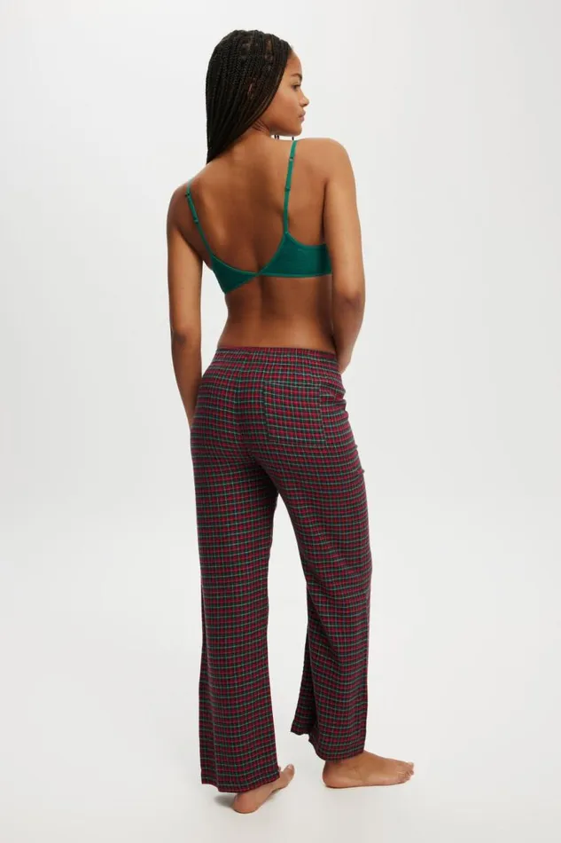 Cotton On Pants Flannel Boyfriend Boxer Pant Chrissy Checkred 8211 Women