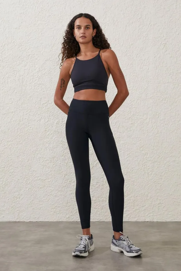 Cotton On Pants Fleece Lined Full Length Tight Black 8211 Women
