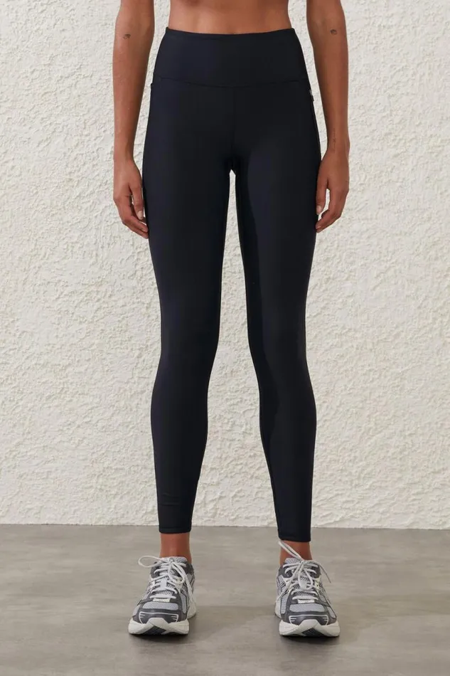 Cotton On Pants Fleece Lined Full Length Tight Black 8211 Women
