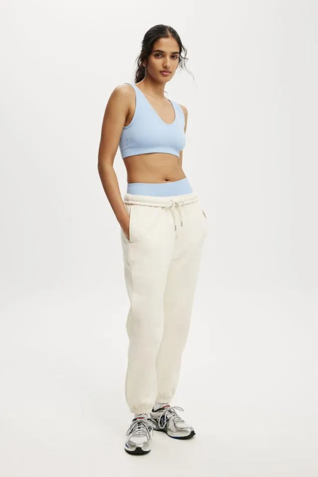Cotton On Pants Plush Essential Gym Sweatpant Coconut Milk 8211 Women
