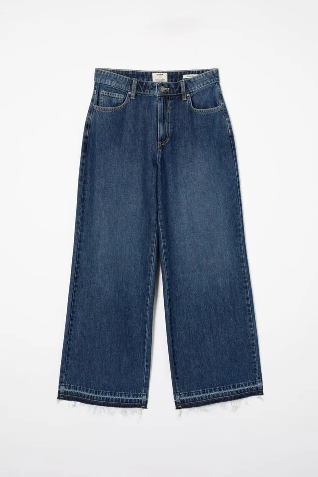 Cotton On Pants Relaxed Wide Jean Deepwater Bluehem 8211 Women Cotton On Pants Relaxed Wide Jean Deepwater Bluehem 8211 Women