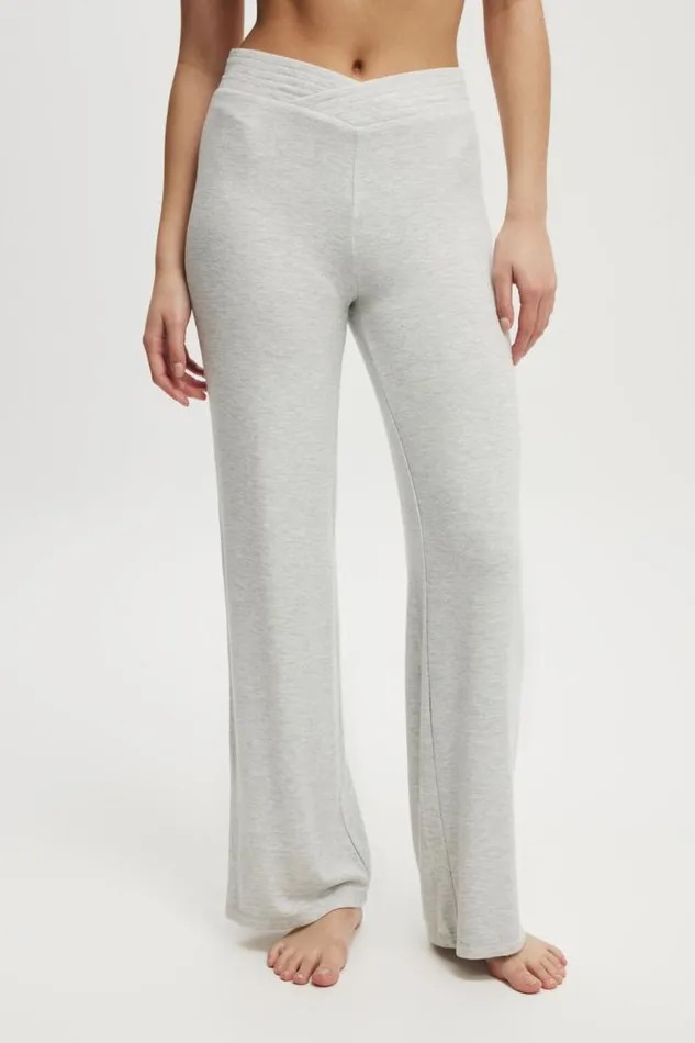 Cotton On Pants Super Soft V Front Pant Light Grey Marle 8211 Women