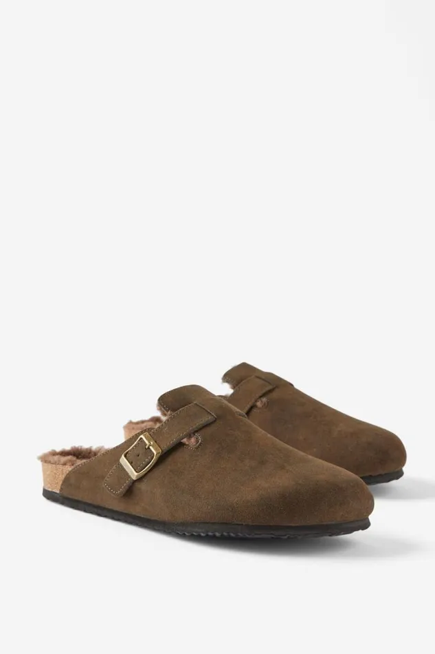 Cotton On Shoes Closed Toe Buckle Slide Tobaccobrown Teddy 8211 Men Cotton On Shoes Closed Toe Buckle Slide Tobaccobrown Teddy 8211 Men