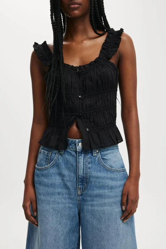Cotton On Shorts 90 S Baggy Denim Jort Azure Blue 8211 Women