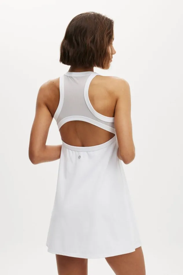 Cotton On ShortsandSkirts Active Mesh Back Dress White 8211 Women