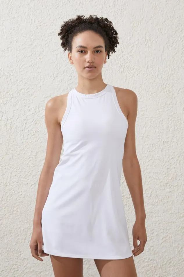 Cotton On ShortsandSkirts Active Mesh Back Dress White 8211 Women