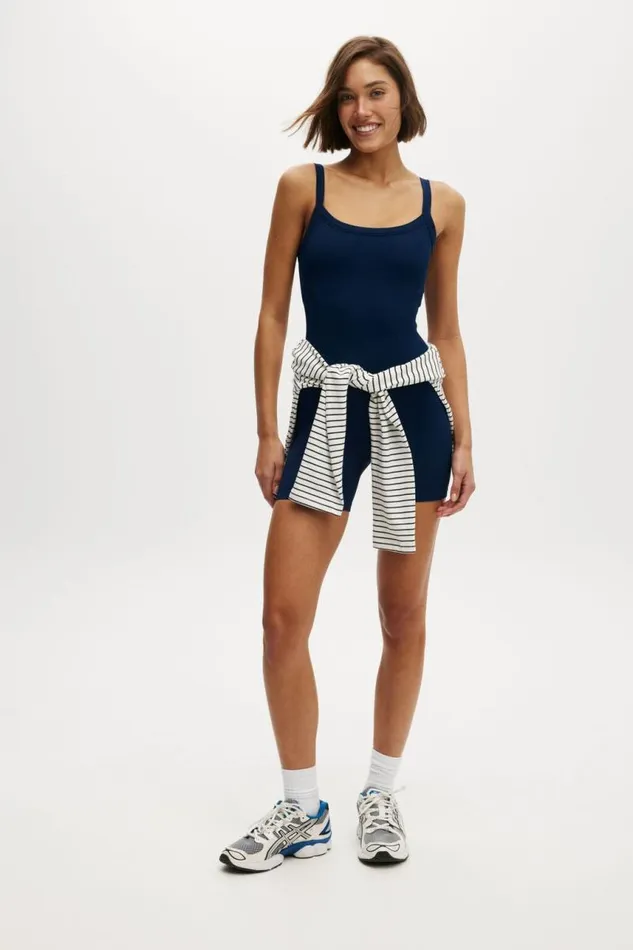 Cotton On ShortsandSkirts Seamless Rib Onesie Dark Water 8211 Women