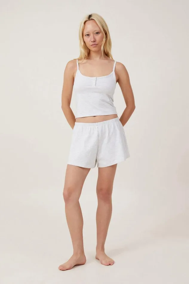 Cotton On Shorts Peached Jersey Short Light Grey Marle 8211 Women