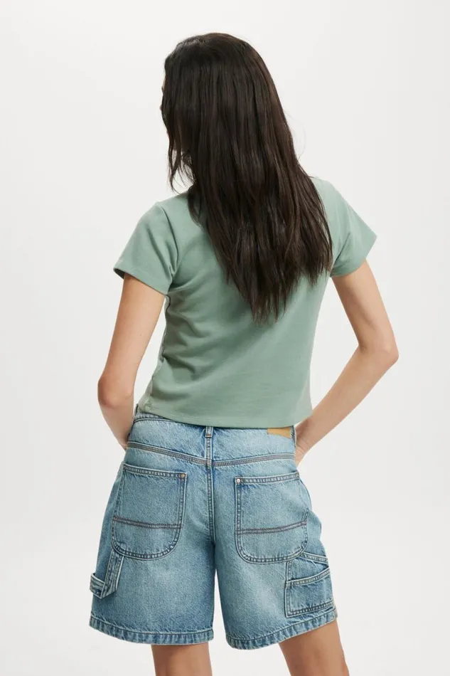 Cotton On Shorts Relaxed Denim Short Lake Bluecarpenter 8211 Women
