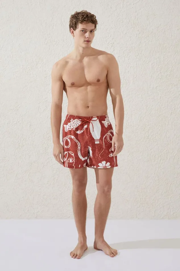 Cotton On Shorts Stretch Swim Short Beach Party Print 8211 Men