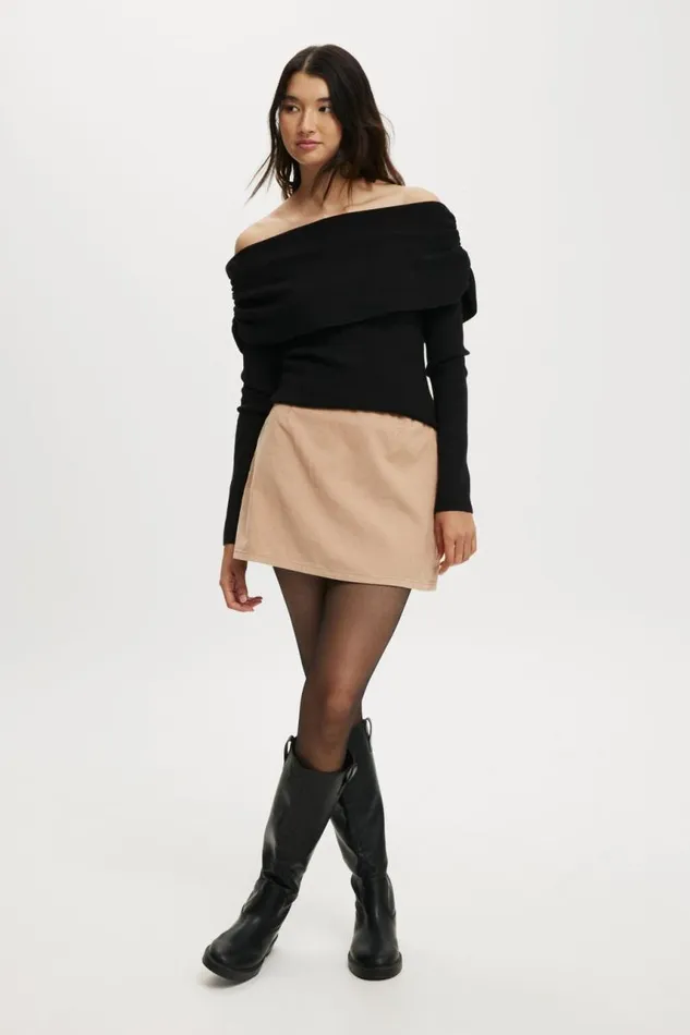 Cotton On Skirts Cord Mini Skirt Natural 8211 Women