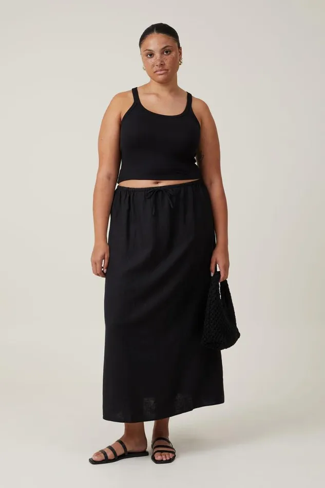 Cotton On Skirts Haven Maxi Slip Skirt Black 8211 Women