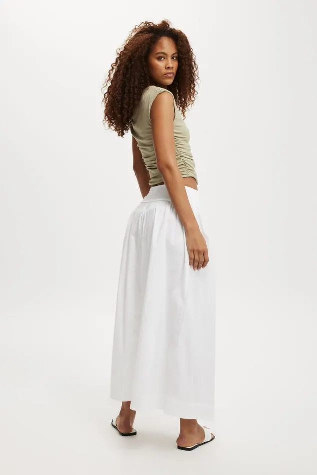 Cotton On Skirts Vinnie VWaist Maxi Skirt White 8211 Women