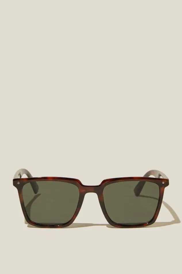 Cotton On Sunglasses Newtown Sunglasses Dark Tortdark Green 8211 Men