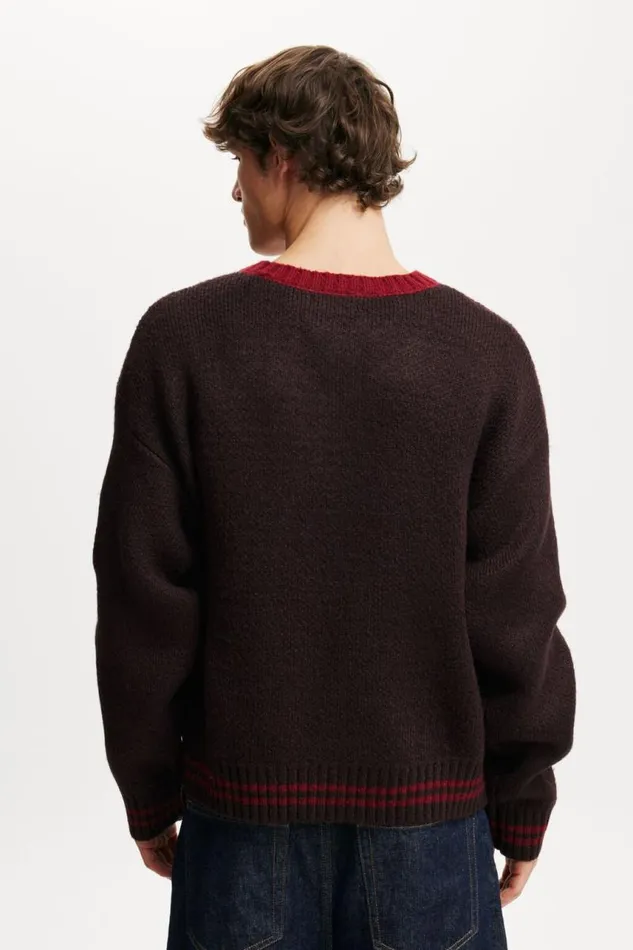 Cotton On Sweaters V Neck Knit Chocolate 8211 Men Cotton On Sweaters V Neck Knit Chocolate 8211 Men