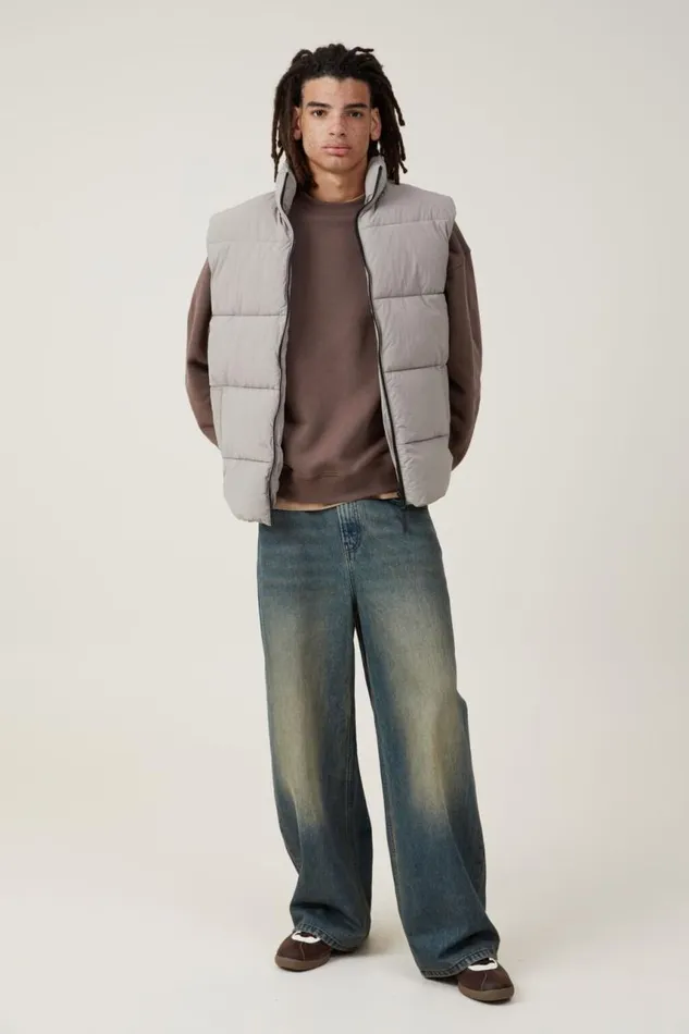 Cotton On Sweats and Hoodies Box Fit Crew Sweater Washed Chocolate 8211 Men Cotton On Sweats and Hoodies Box Fit Crew Sweater Washed Chocolate 8211 Men